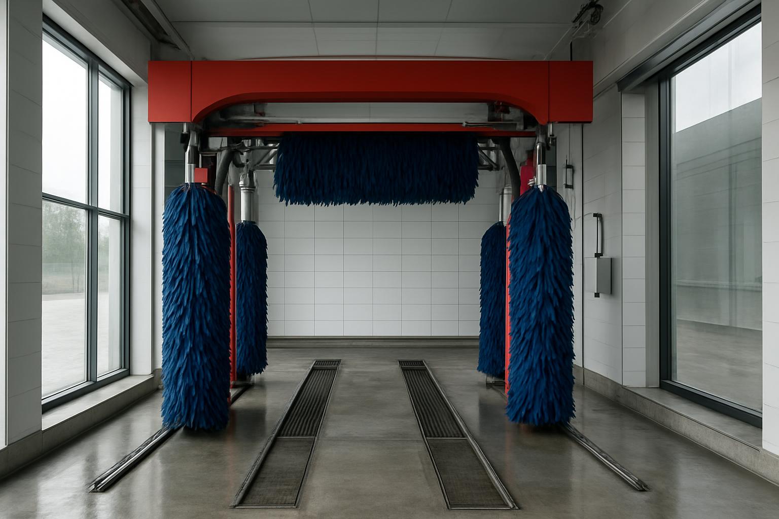 Car being hand dried at Glossrah Car Wash